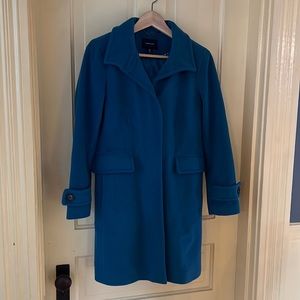 Size 2p Lands End pea coat. Mid thigh to knee length depending on your height.